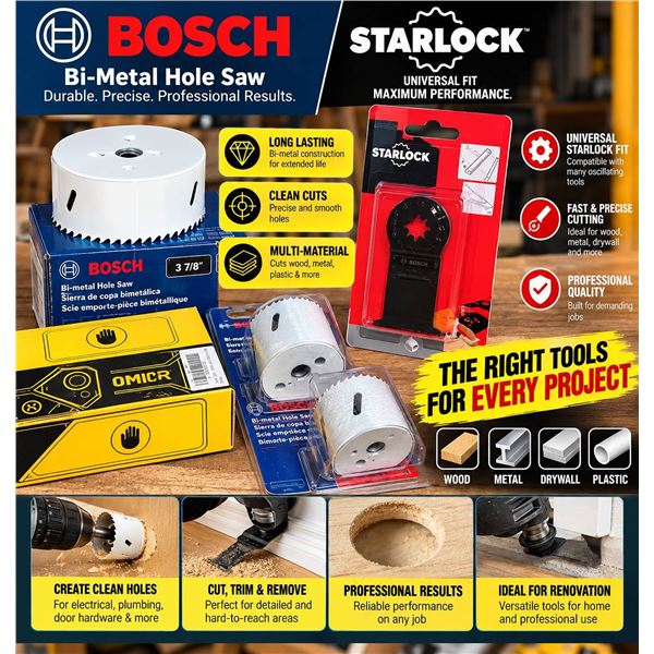 Bosch Hole Saws And Starlock Blade