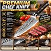 Image 1 : Haugo Ronin Series Damascus Chef Knife