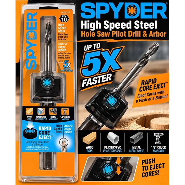 Spyder 1" High Speed Steel Hole Saw Set