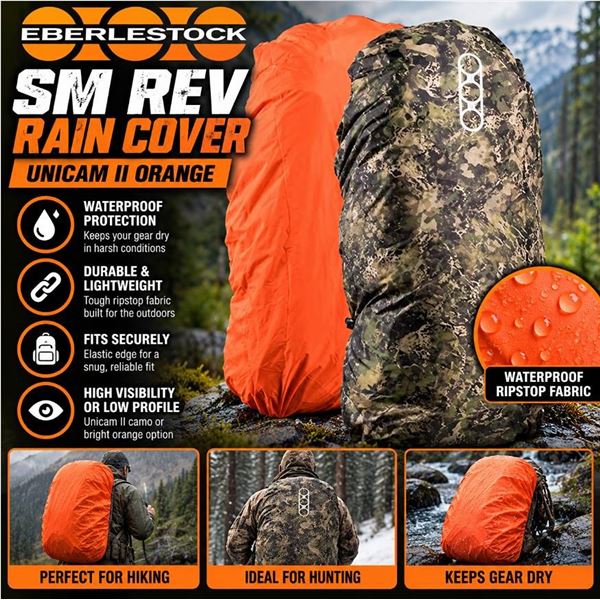 Eberlestock Sm Rev Rain Cover Unicam II Orange