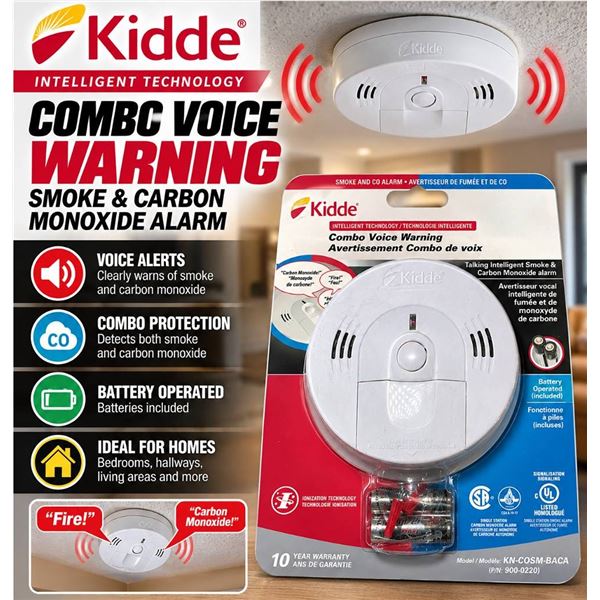 Kidde Smoke and CO Alarm KN-COSM-BA/CA