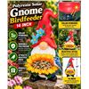 Image 1 : Polyresin Solar Gnome Birdfeeder 14 Inch