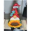 Image 2 : Polyresin Solar Gnome Birdfeeder 14 Inch