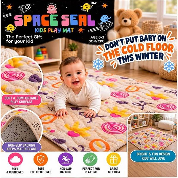 Space Seal Kids Play Mat Age 0-3