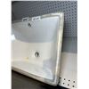 Image 2 : White Rectangular Ceramic Sink 20x15 Inch