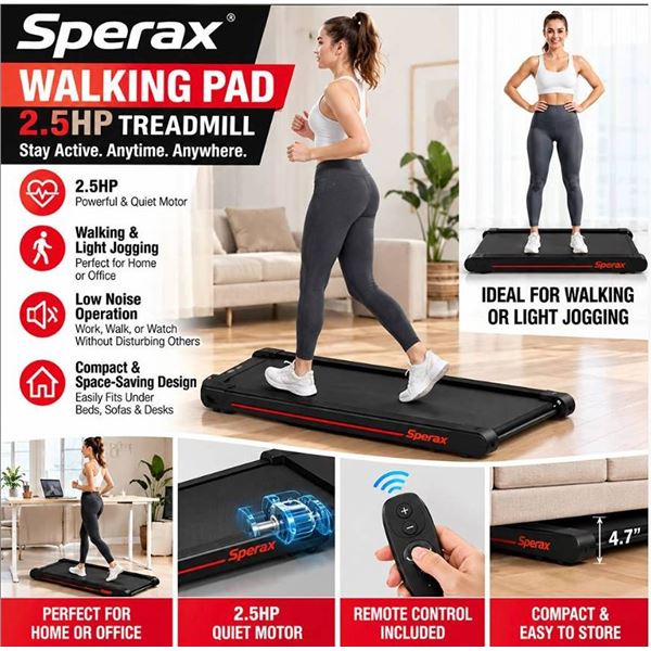 Sperax Walking Pad 2.5HP Under Desk Treadmill