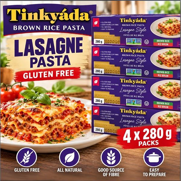 TinkyÃ¡da Brown Rice Lasagne Pasta 4x280g