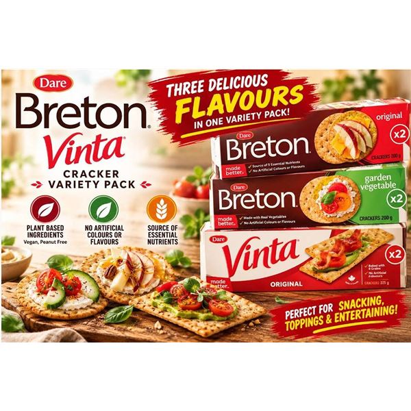 Dare Breton Vinta Cracker Variety Pack 1.25kg