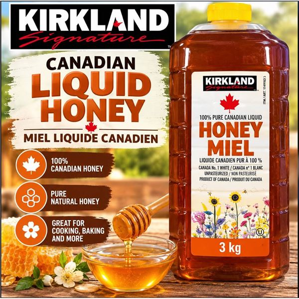 Kirkland Canadian Liquid Honey 3kg