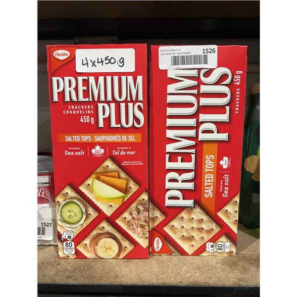 Christie Premium Plus Salted Crackers 4x450g