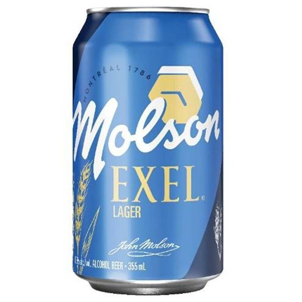 Molson Exel Lager 12x355ml Cans 0.5% Alc