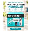 Image 1 : Portable Mesh Nebulizer With LCD Rechargeable