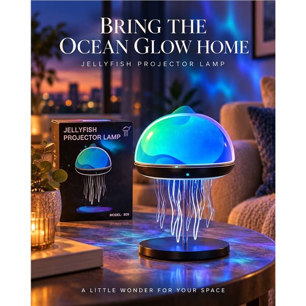Wastou Jellyfish Projector Lamp S09, 7 Modes