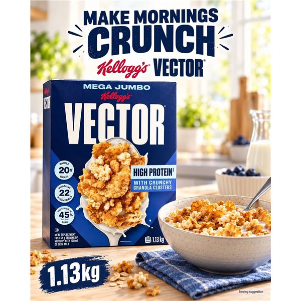 Kellogg's Vector Mega Jumbo Cereal 1.13kg