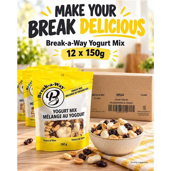 Break-a-Way Yogurt Mix 12 x 150g Packs