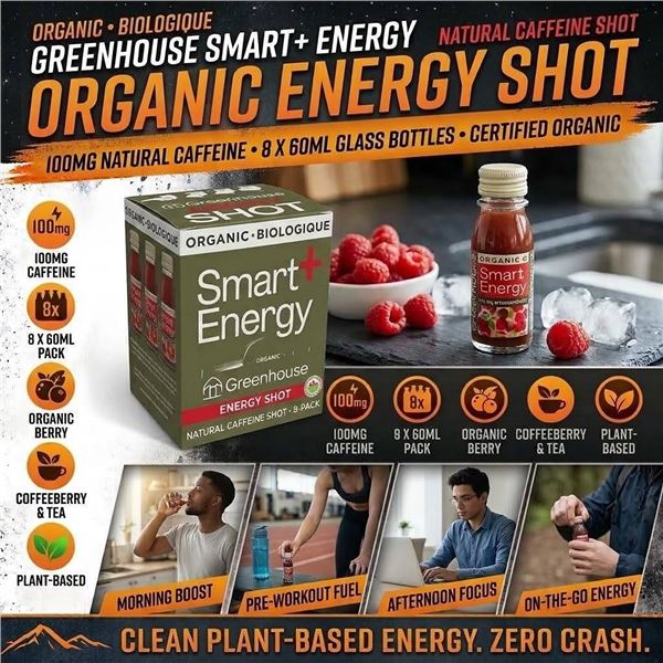 Greenhouse Organic Smart Energy Shots Set