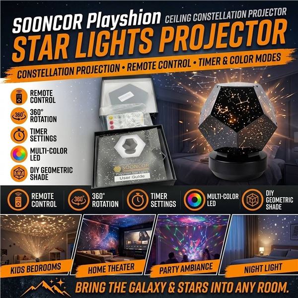 SOONCOR Star Light Projector Boxed Set