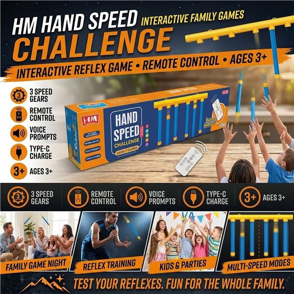 Hand Speed Challenge Reflex Game Set