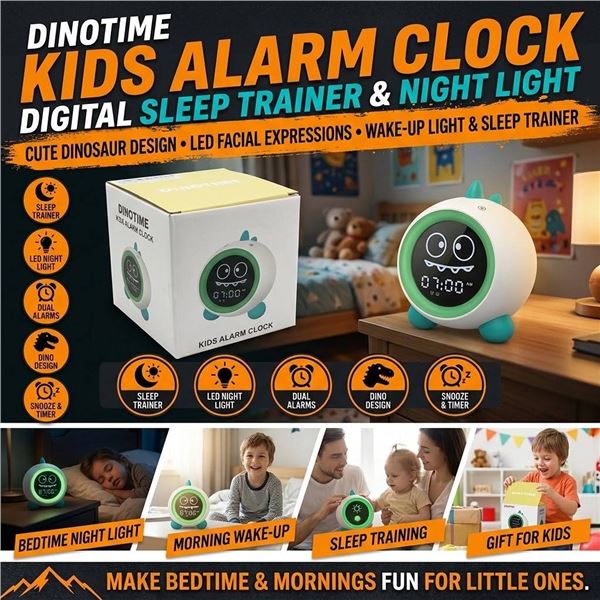 Dinotime Kids Alarm Clock Model YF100