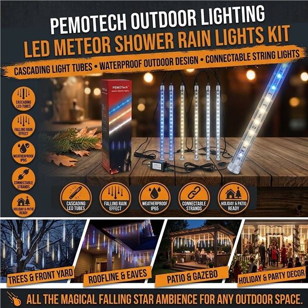 PEMOTech Meteor Shower Lights, LED String