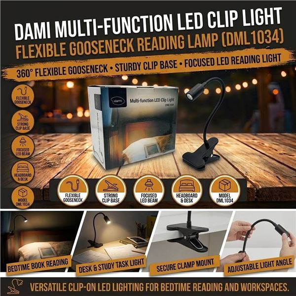 Dami Multi-function LED Clip Light DML1034