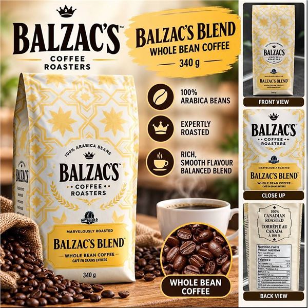Balzac's Blend Whole Bean Coffee 340g