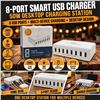 Image 1 : ILepo 8-Port 50W Smart USB Charger White