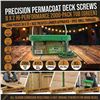 Image 1 : Precision Deck Screws 8x2 Inch 2000 Pack Green
