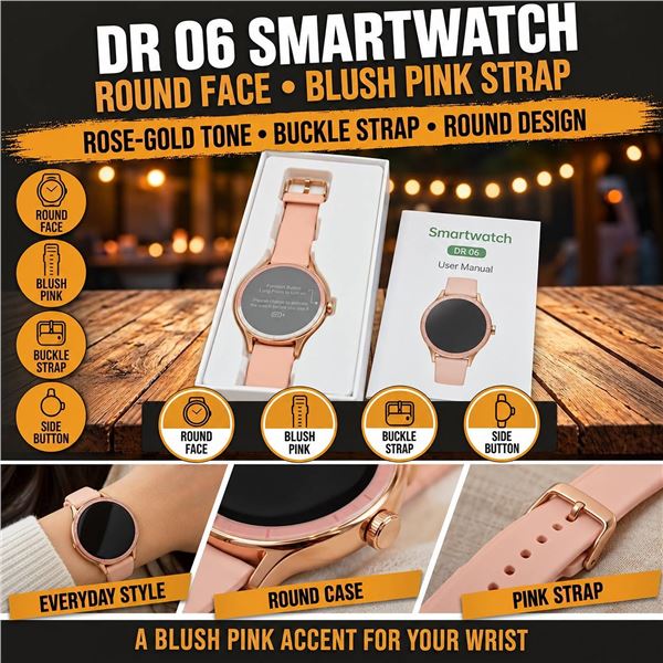 VeryFit Smart Watch 1.27" Touchscreen Pink