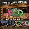 Image 1 : Pair LED Jump Ropes Pink And Green