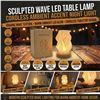 Image 1 : LED Table Lamp Striped Design Small Night Light