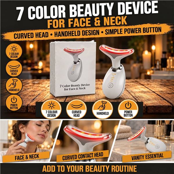 Suenohyu 7 Colour Face Neck Beauty Device New