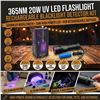Image 1 : 20W 365nm UV LED Flashlight Kit Rechargeable