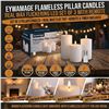 Image 1 : Eywamage Flameless LED Pillar Candles Set/3