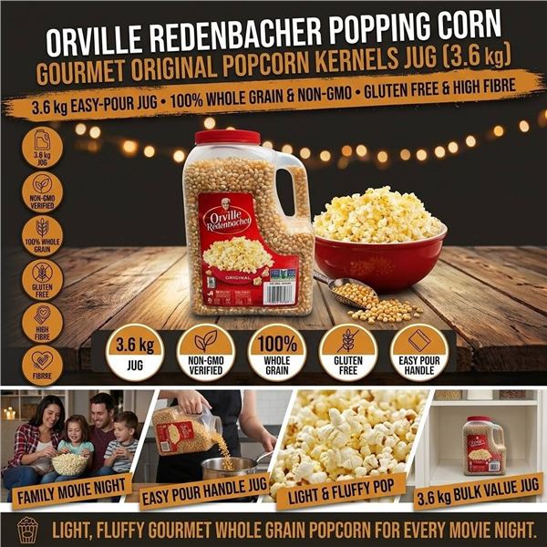 Orville Redenbacher Original Popcorn 3.6 kg