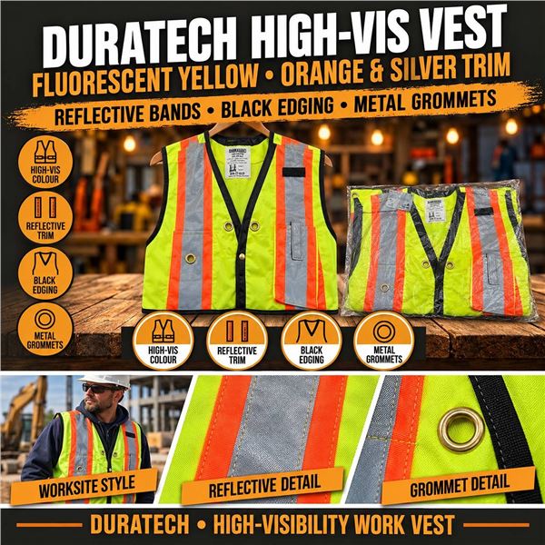 Duratech CSA Z96 Safety Vest XXL Cotton Blend