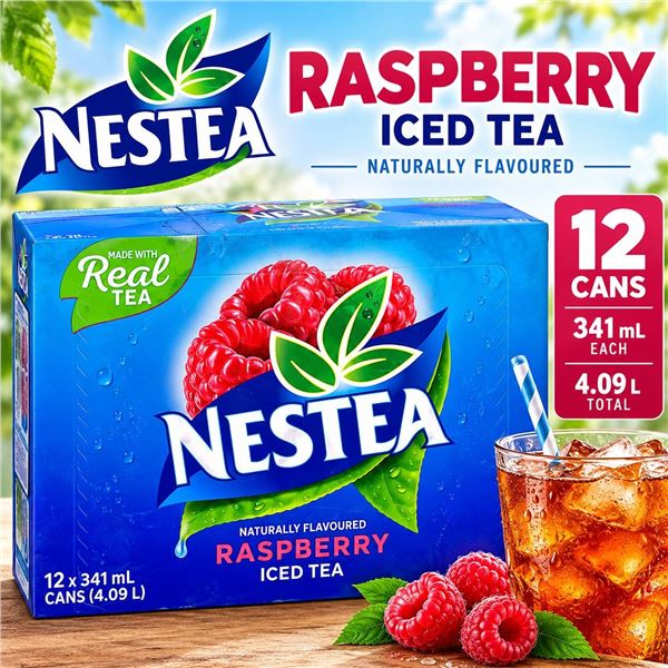 Nestea Raspberry Iced Tea 12x341ml Cans