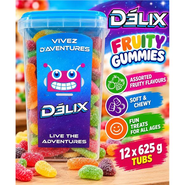 Delix Live The Adventures Gummies 625g