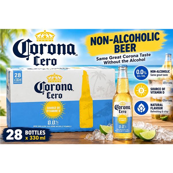 Corona Cero 28x330ml Non-Alc Beer Vitamin D