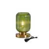 Image 4 : Feasey Green Glass Table Lamp, Dimmable Plug-In