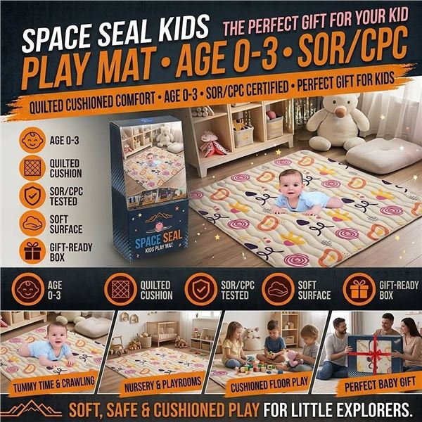 Space Seal Kids Play Mat Age 0-3