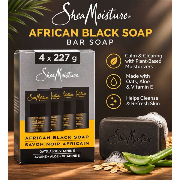 SheaMoisture African Black Soap 4 x 227g