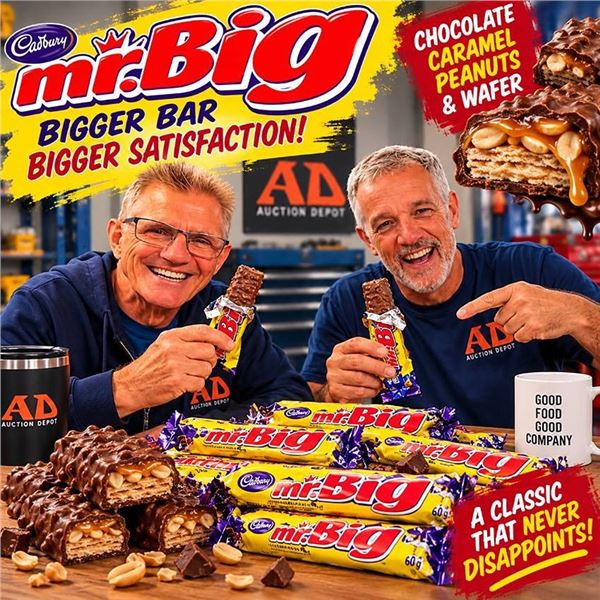 Cadbury Mr. Big Bars Box 24 x 50g Sealed