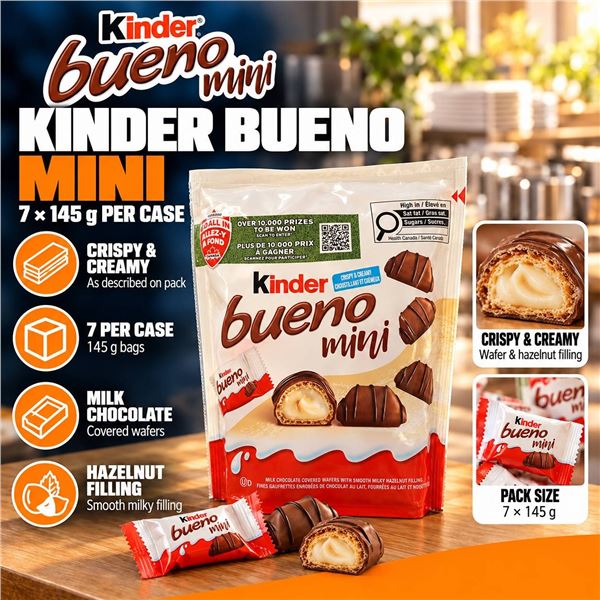 Kinder Bueno Mini Chocolates 7 x 145g Bags