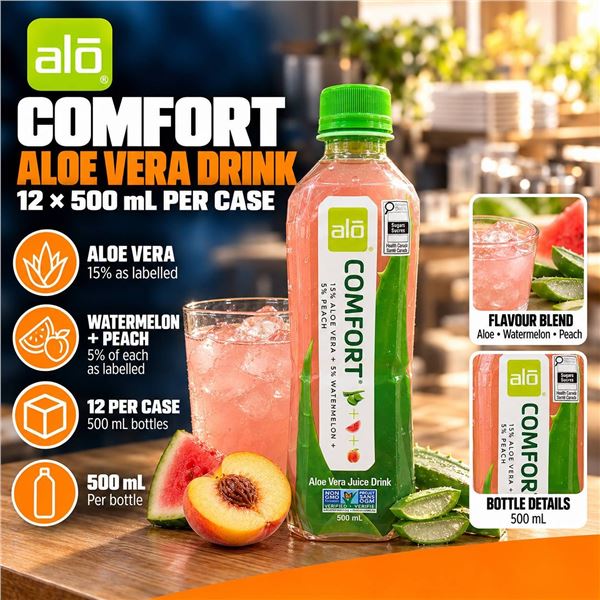 Alo Comfort Aloe Vera Juice 500ml Bottle