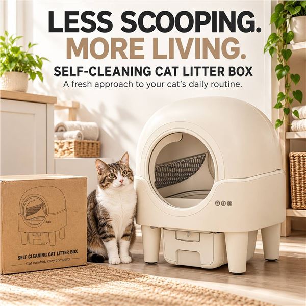 Self Cleaning Cat Litter Box Automatic