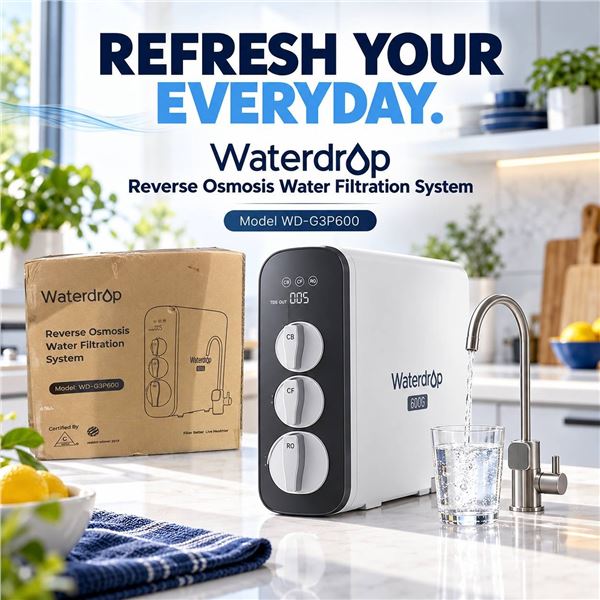 Waterdrop WD-G3P600 RO Water Filtration System
