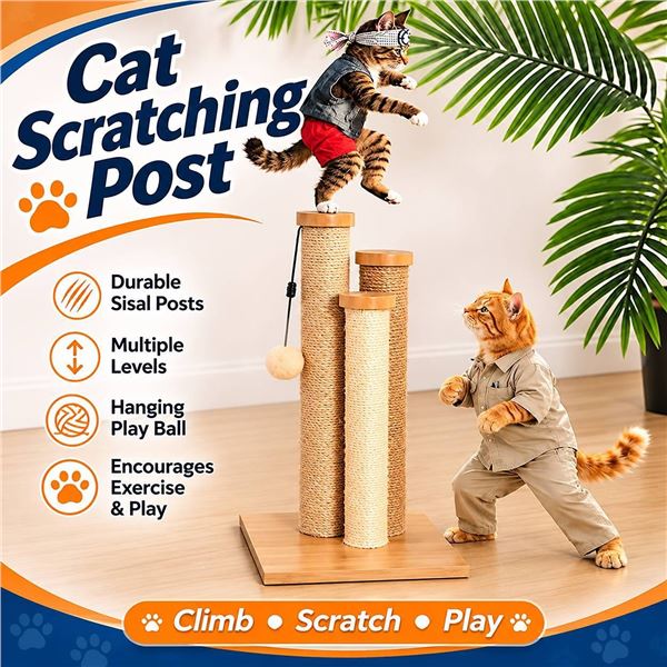 Amazon Basics Cat Scratching Post Beige