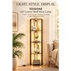 Image 1 : Edishine LED Corner Floor Lamp with Shelves