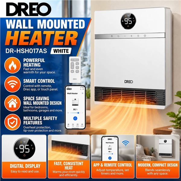 Dreo DR-HSH017AS Space Heater, White
